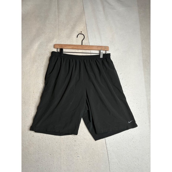 Nike Other - Nike FIT DRY Mens Athletic Shorts Black Grey Size Large 9 Inch Inseam 3542
